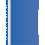 Папка-скоросшиватель Бюрократ PS-P20BLU A4 прозрач.верх.лист боков.перф. пластик синий 0.12/0.16
