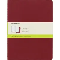 Блокнот Moleskine CAHIER JOURNAL CH123 XLarge 190х250мм обложка картон 120стр. нелинованный клюквенный (3шт)