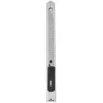 Нож канцелярский Deli E2034 Essential Metal Vivid Mini шир.лез.9мм фиксатор сталь серый