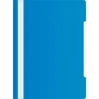 Папка-скоросшиватель Бюрократ -PS20BLUE A4 прозрач.верх.лист пластик синий 0.12/0.16
