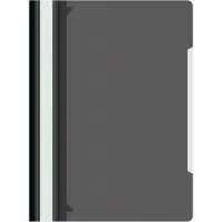 Папка-скоросшиватель Бюрократ -PS-K20BLCK A4 прозрач.верх.лист карм.на лиц.стор. пластик черный 0.12/0.16