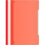 Папка-скоросшиватель Бюрократ -PS-K20RED A4 прозрач.верх.лист карм.на лиц.стор. пластик красный 0.12/0.16