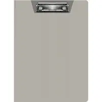 Папка клип-борд Бюрократ -PD602GREY A4 пластик 1.2мм серый с крышкой
