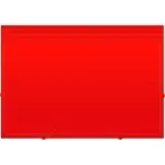 Портфель Бюрократ -BPR6RED 6 отдел. A4 пластик 0.7мм красный