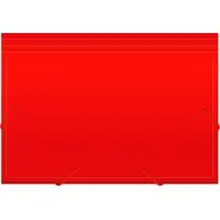 Портфель Бюрократ -BPR6RED 6 отдел. A4 пластик 0.7мм красный