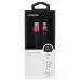 Кабель Digma TYPE-C-1.2M-FLAT-BLK USB (m)-USB Type-C (m) 1.2м черный/красный плоский
