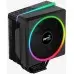 Устройство охлаждения(кулер) Aerocool Cylon 4 ARGB Soc-AM5/AM4/1151/1200/2066/1700 черный 4-pin 14-26dB Al+Cu 145W 550gr Ret (CYLON 4 ARGB PWM 4P)