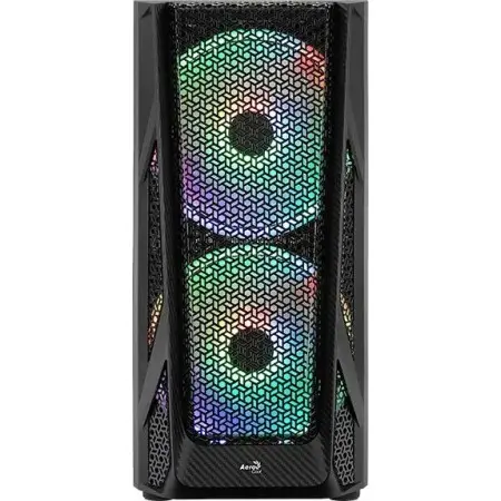Корпус Aerocool AirHawk Duo-G-BK-v1 черный без БП ATX 5x120mm 5x140mm 2xUSB3.0 audio bott PSU