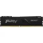 Память DDR4 8Gb 2666MHz Kingston KF426C16BB/8 Fury Beast Black RTL Gaming PC4-21300 CL16 DIMM 288-pin 1.2В single rank с радиатором Ret