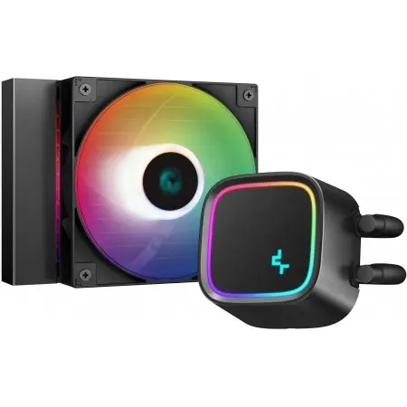 Система водяного охлаждения Deepcool LE300 RGB Soc-AM5/AM4/1151/1200/1700 черный 4-pin 18-33dB Al+Cu 180W 945gr Ret (R-LE300-BKLNMC-G-1)