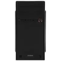 Корпус Digma DC-MATX102-U2 черный без БП mATX 1x80mm 2x120mm 2xUSB2.0 audio