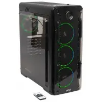 Корпус Hiper OB черный без БП ATX 2x120mm 2xUSB2.0 1xUSB3.0 audio bott PSU