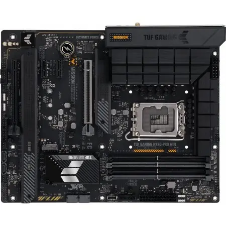 Материнская плата Asus TUF GAMING H770-PRO WIFI Soc-1700 Intel H770 4xDDR5 ATX AC`97 8ch(7.1) 2.5Gg RAID+HDMI+DP
