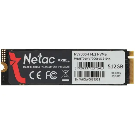 Накопитель SSD Netac PCIe 4.0 x4 512GB NT01NV7000t-512-E4X NV7000-t M.2 2280