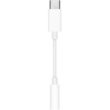 Переходник Apple MU7E2FE/A Jack 3.5 (f)-USB Type-C (m) 0.1м белый