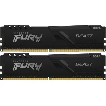 Память DDR4 2x16GB 2666MHz Kingston KF426C16BB1K2/32 Fury Beast RTL Gaming PC4-21300 CL16 DIMM 288-pin 1.2В dual rank с радиатором Ret