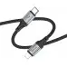 Кабель Hoco X102 Fresh iP USB Type-C (m)-Lightning (m) 1м черный коробка