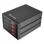 Сменный бокс для HDD/SSD Thermaltake Max 3504 SATA I/II/III/SAS SATA металл черный hotswap 4