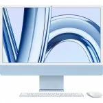 Моноблок Apple iMac A2874 24" 4.5K M3 8 core (4) 8Gb SSD256Gb 8 core GPU macOS WiFi BT 143W клавиатура мышь Cam синий 4480x2520