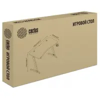 Стол игровой Cactus CS-GTZ-RDBK-CARBON столешница МДФ карбон каркас красный