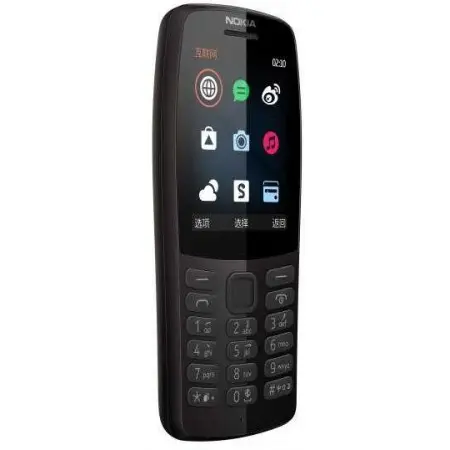 Мобильный телефон Nokia 210 Dual Sim черный моноблок 2Sim 2.4" 240x320 0.3Mpix GSM900/1800 MP3 FM microSD max64Gb