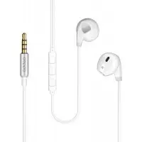 Гарнитура вкладыши Deppa Stereo Air Pro 1.2м белый проводные в ушной раковине (44154)