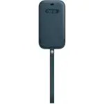 Чехол (футляр) Apple для Apple iPhone 12/12 Pro Leather Sleeve with MagSafe синий балтийский (MHYD3ZE/A)
