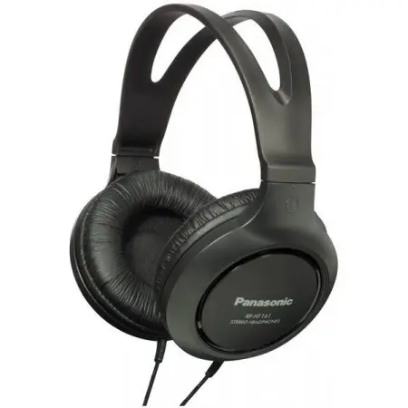 Наушники мониторные Panasonic RP-HT161E-K 2м черный проводные оголовье