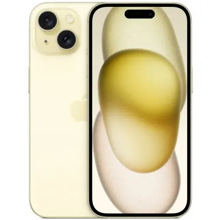 Смартфон Apple A3092 iPhone 15 128Gb желтый моноблок 3G 4G 2Sim 6.1" 1179x2556 iOS 17 48Mpix 802.11 a/b/g/n/ac/ax NFC GPS GSM900/1800 TouchSc Protect