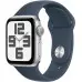Смарт-часы Apple Watch SE 2023 A2722 40мм OLED корп.серебристый Sport Band рем.синий разм.брасл.:130-180мм (MRE13LL/A)