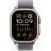 Смарт-часы Apple Watch Ultra 2 A2986 49мм OLED корп.титан Trial loop рем.зеленый/серый разм.брасл.:145-220мм (MRF43LL/A)