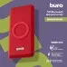Мобильный аккумулятор Buro BPQ10F 10000mAh QC3.0/PD3.0 18W 3A 2xUSB-A/USB-C беспров.зар. красный (BPQ10F18PRD)