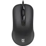 Мышь Defender MB-230 черный оптическая 1600dpi USB 2but (52231)