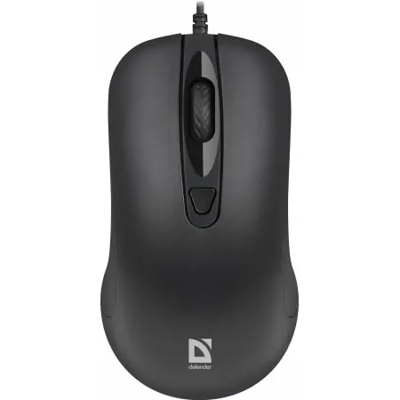 Мышь Defender MB-230 черный оптическая 1600dpi USB 2but (52231)