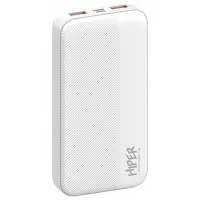 Мобильный аккумулятор Hiper SM20000 20000mAh 12W 2.4A 2xUSB-A/USB-C белый (SM20000 WHITE)
