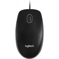 Мышь Logitech B100 черный оптическая 1000dpi USB 2but (910-006605)