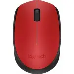 Мышь Logitech M171 красный/черный оптическая 1000dpi беспров. USB для ноутбука 2but (910-004641)