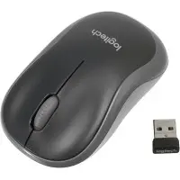 Мышь Logitech M185 черный/серый оптическая 1000dpi беспров. USB1.1 для ноутбука 2but (910-002252)