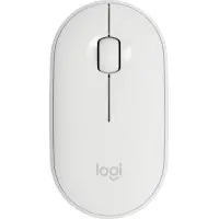 Мышь Logitech Pebble M350 белый оптическая 1000dpi беспров. BT/Radio USB 2but (910-005541)