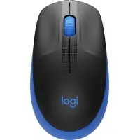 Мышь Logitech M190 черный/синий оптическая 1000dpi беспров. USB 2but (910-005907)