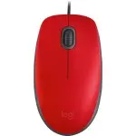 Мышь Logitech M110 Silent красный/черный оптическая 1000dpi silent USB 2but (910-005501)