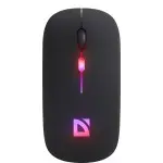 Мышь Defender Touch MM-997 черный оптическая 1600dpi silent беспров. BT/Radio USB для ноутбука 2but (52997)