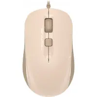 Мышь A4Tech Fstyler FM26 бежевый/коричневый оптическая 1600dpi USB для ноутбука 4but (FM26 USB (CAFE LATTE))