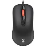 Мышь Defender Omega MB-522 черный оптическая 1600dpi silent USB 3but (52522)