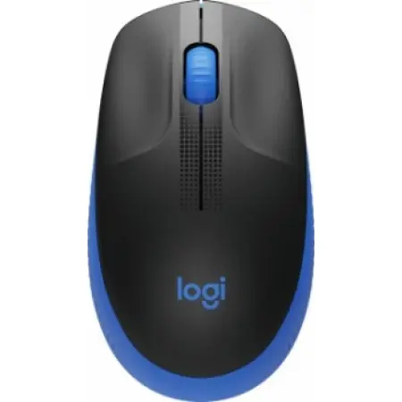 Мышь Logitech M190 черный/синий оптическая 1000dpi беспров. USB 2but (910-005914)