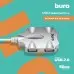 Разветвитель USB 2.0 Buro BU-HUB4-0.5-U2.0-Candy 4порт. серебристый