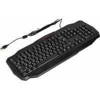 Клавиатура Defender Ultra HB-330L черный USB LED (подставка для запястий)