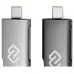 Устройство чтения карт памяти USB 2.0/Type C Digma CR-СU2520-G серый
