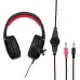 Наушники с микрофоном Оклик HS-L320G Phoenix черный/красный 1.9м мониторные оголовье (359482)