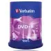 Диск DVD+R Verbatim 4.7Gb 16x Cake Box (100шт) (43551)